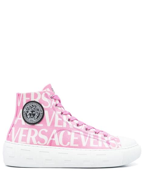 versace high top shoes|farfetch versace sneakers.